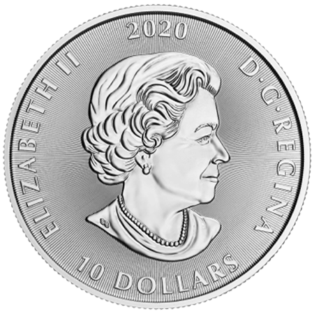 2020 2oz Canadian Kraken Silver Coins - Royal Canadian Mint